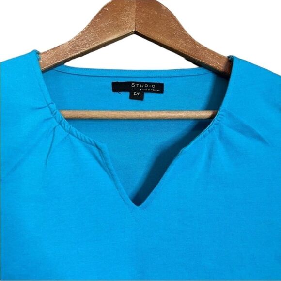 3 for $30! Studio by Liz Claiborne blue top - Picture 2 of 7